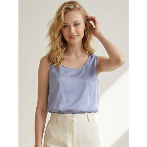 Catherines Tops - EUC Catherine’s Plus Size Lavender Sleeveless Blouse Layering Top- Size 0X 14/16